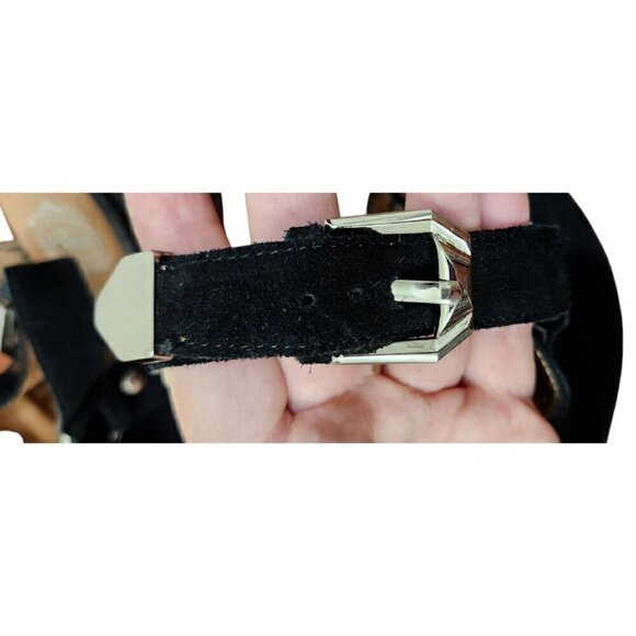 Jeffrey Campbell Black Ankle Boots with Silver Accents - Picture 7 of 10